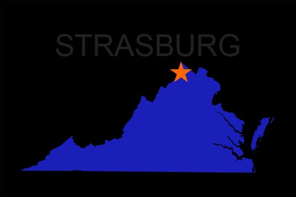 Strasburg map