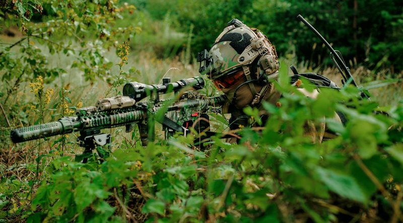 Players during an airsoft game