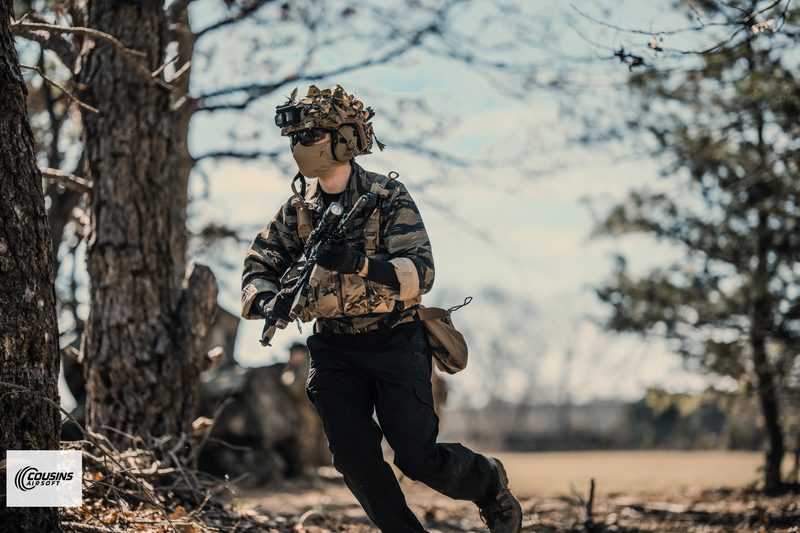 Players during an airsoft game at Cousins Adventure Parks