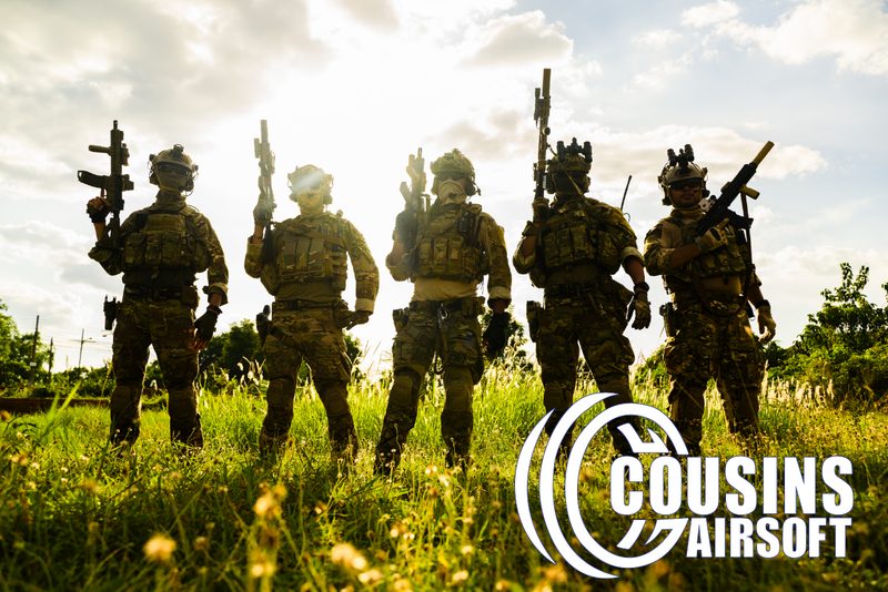 Young players geared up for airsoft at Cousins Adventure Parks