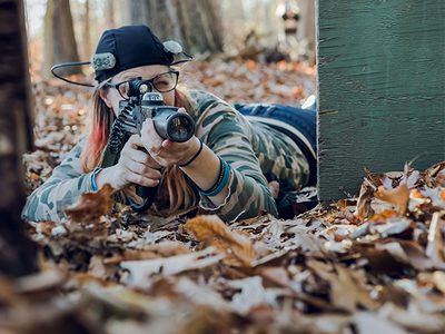 Young players geared up for laser tag at Cousins Adventure Parks