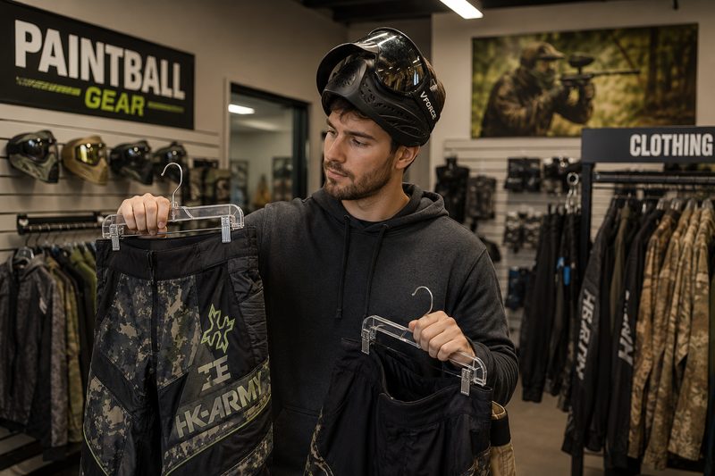 New players getting ready for paintball at Cousins Adventure Parks